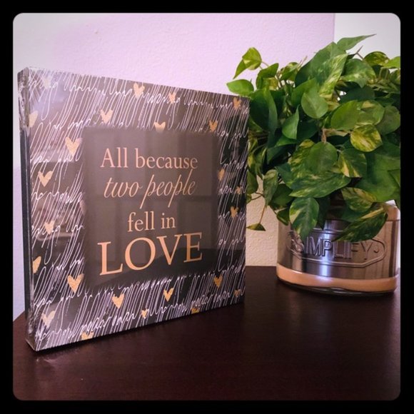 ALL BECAUSE  PLAQUE NWT - Picture 4 of 4